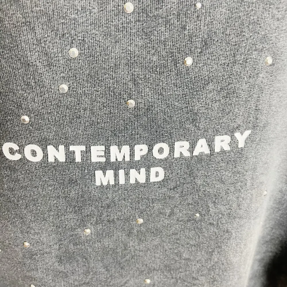 NWT Zara Washed Effect Sweatshirt Dress Size M Gray New‎ 100% Cotton - Picture 9 of 13